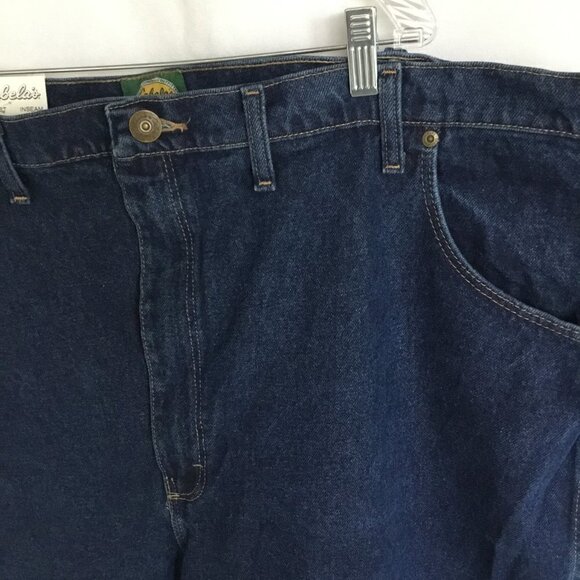 NWT Cabela's Men's Rough Neck Jeans Relaxed Fit Size 50-30 in Dark Wash Workwear - Picture 11 of 11